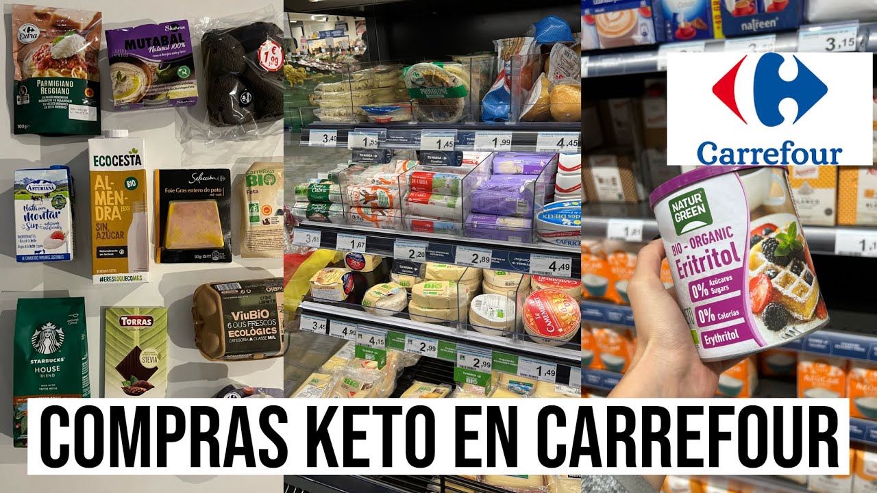 🛒COMPRAS DE SUPERMERCADO KETO EN CARREFOUR | MEJORES PRODUCTOS KETO EN CARREFOUR | Manu Echeverri