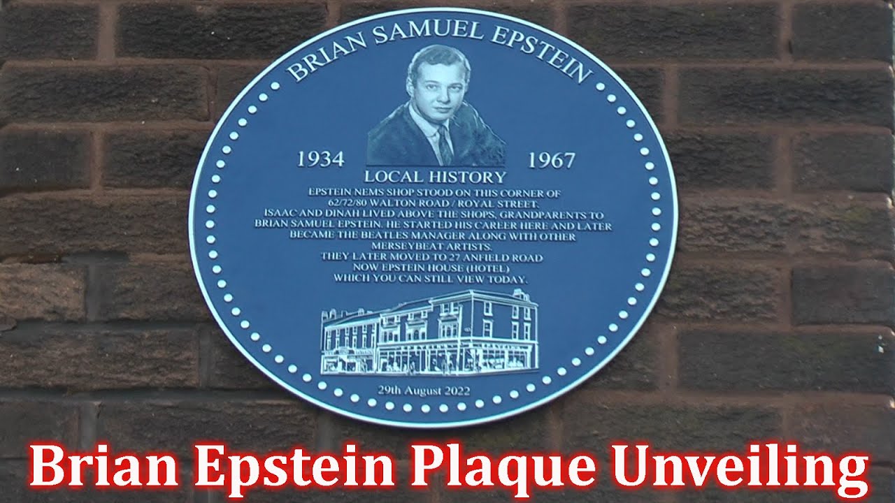 Brian Epstein Plaque Unveiled in Liverpool