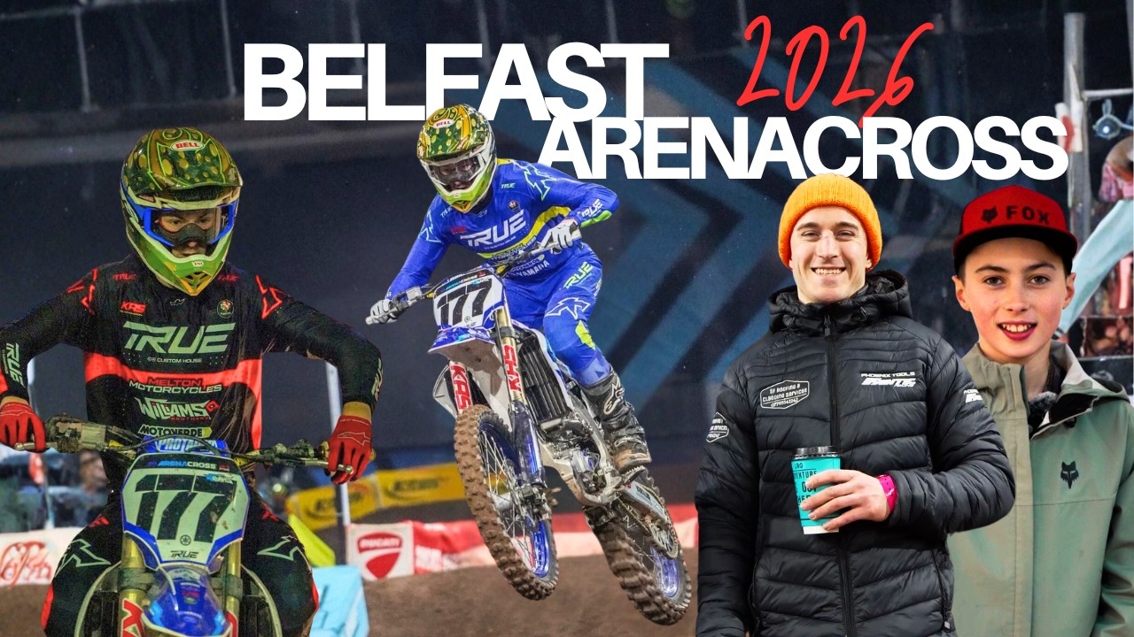 Racing Belfast Arenacross Pro AM at 15 YEARS OLD... PART 1 (FT Little John, John Adamson)