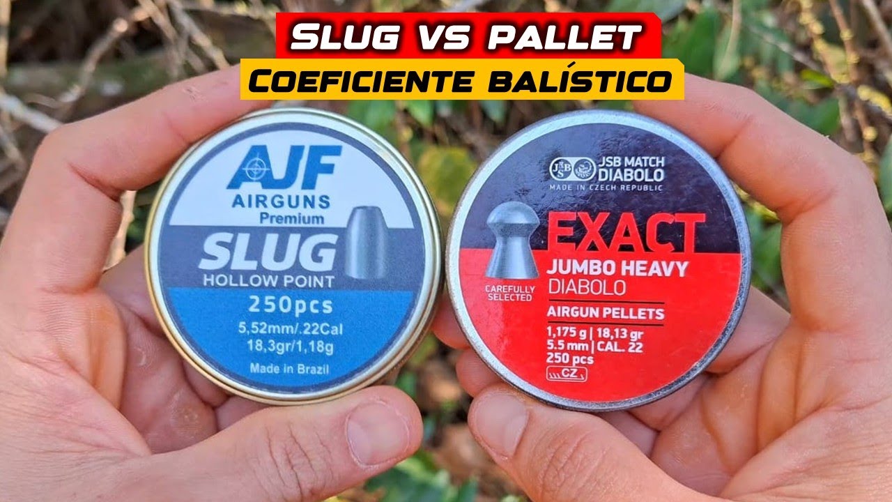 CHUMBINHO SLUG vs PALLET - COEFICI&Ecirc;NTE BALISTICO NA PRATICA