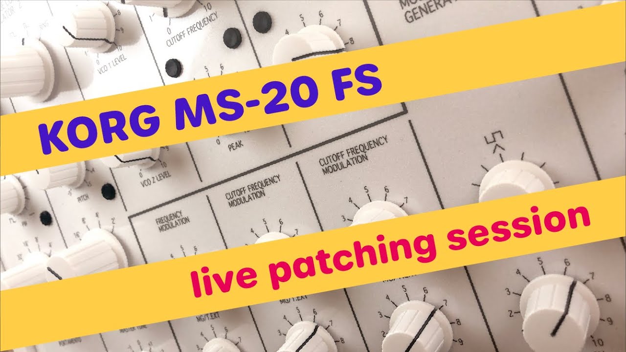 Korg MS20 FS live patching session