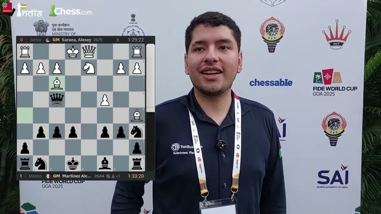 "I hope I can get more invitations!" | Jose Martinez takes down Alexey Sarana | FIDE World Cup 2025