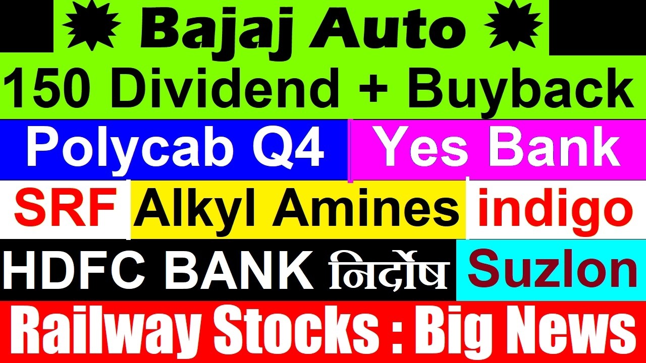 1 share का 12000 देगी कंपनी🔴150 Dividend🔴Polycab🔴Suzlon🔴Yes Bank🔴SRF🔴Railway Stock🔴indigo🔴Bajaj Auto