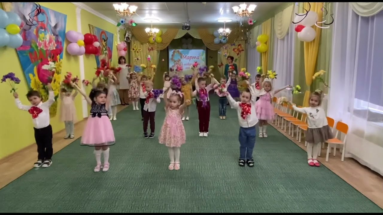 Утренник, посвящённый празднику 8 марта. Средняя группа общеразвивающей направленности «Ягодка»