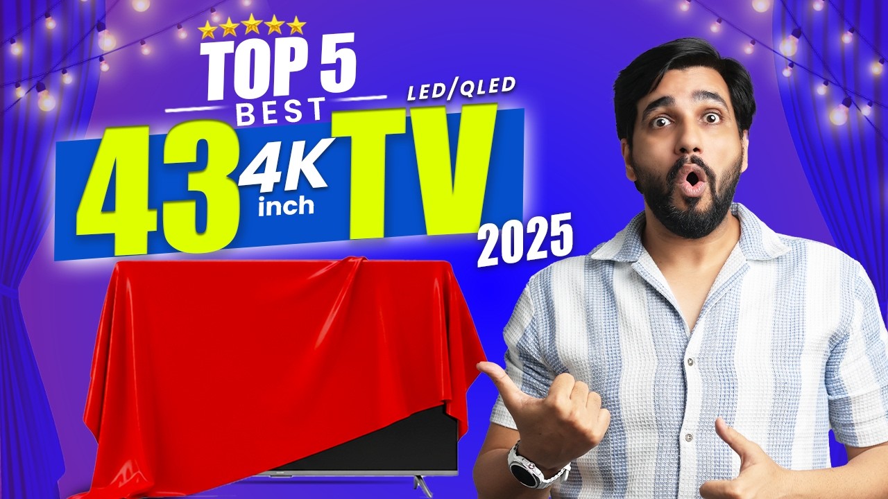 TOP 5 Best 43-inch 4K QLED TVs in 2025 on Amazon | SONY | Samsung | LG & more