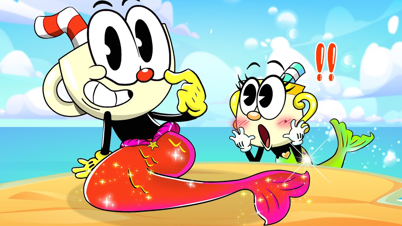 CUPHEAD MERMAID STORY - Cuphead Love Mermaid Chalice | Sad Story -  The Cuphead Show Animation