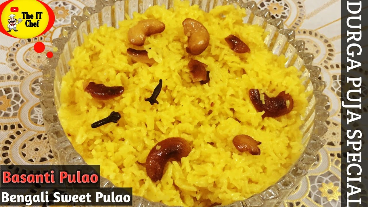 Basanti Pulao | Basanti or Misti Polao Ranna | Pujo Special Basanti Polao by #TheITChef