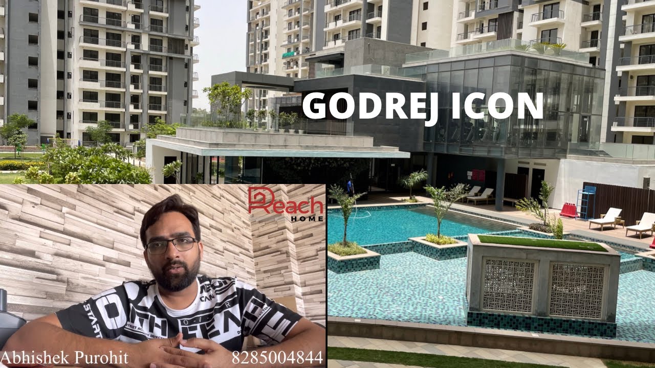 Godrej Icon sector 88A Gurgaon 4bhk and 2+study flat visit and complete walkthrough of the property