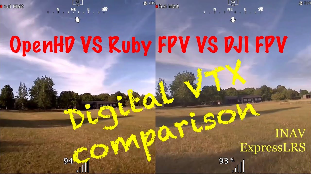 OpenHD 2.1 camera settings comparison - Ruby FPV VS DJI FPV. Which one is better?