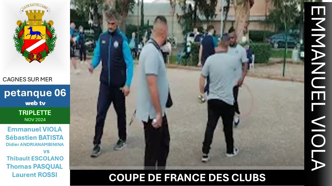 COUPE DE FRANCE DES CLUBS 2ème TOUR DE ZONE PACA - ABE (06) vs BIVER (13) #petanque06