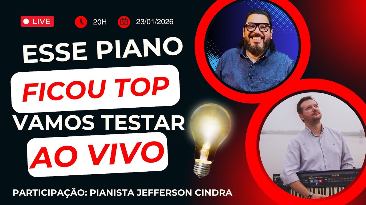 AO VIVO 🎹 Testando os Timbres do Pack ED ULTIMATE SOUNDS COLLECTION com Jefferson Cindra