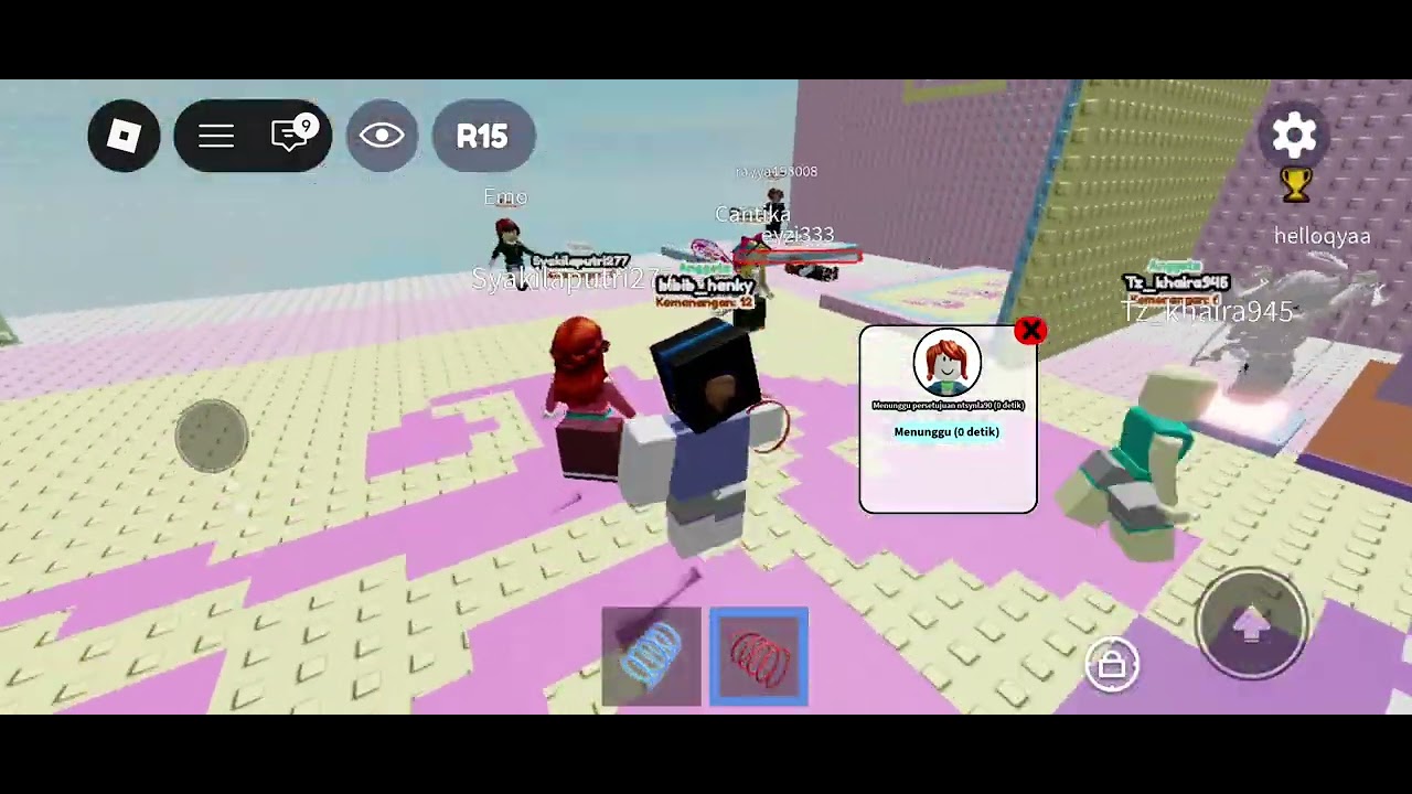 Aku main  wall hop tower lanjut part 4