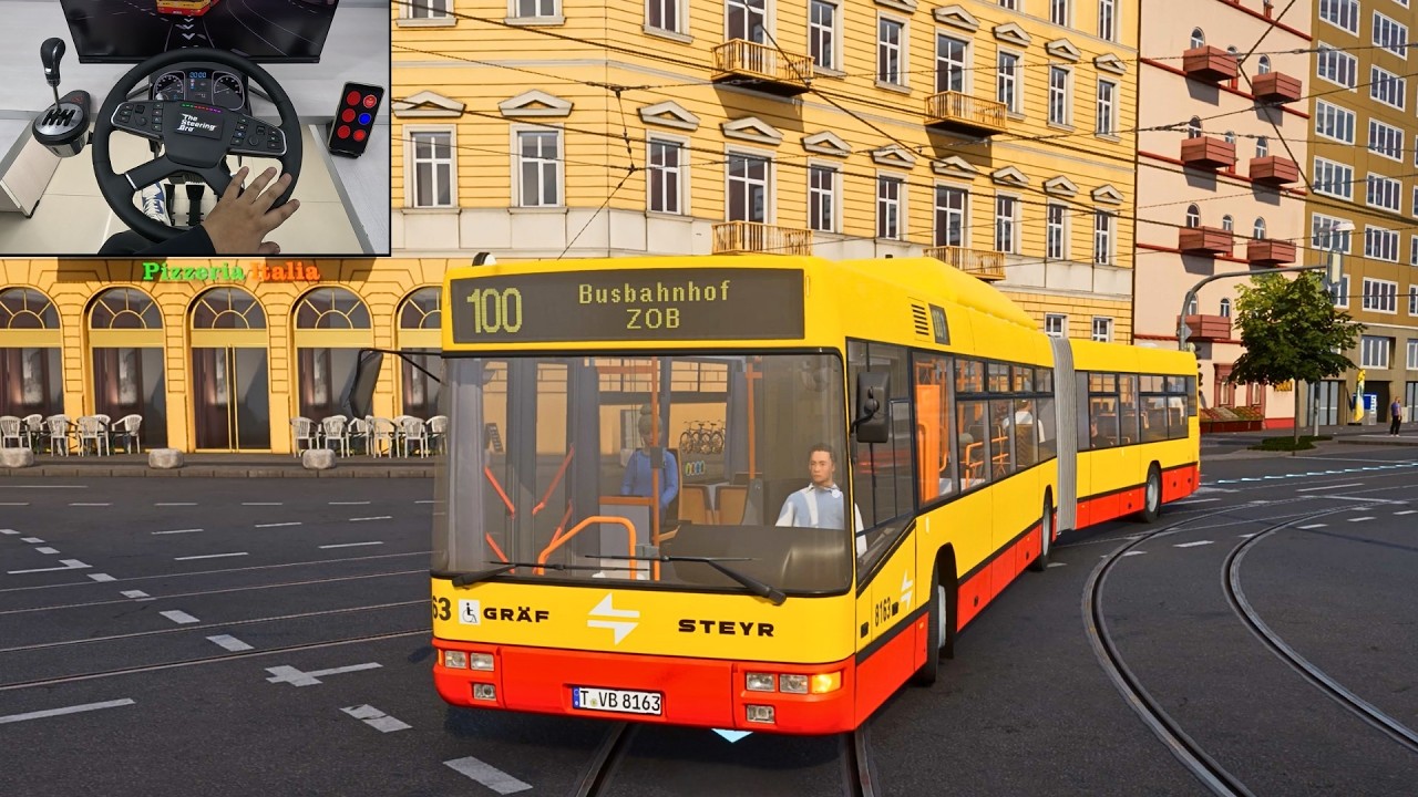 Realistic Bus Simulator 2025 - City Transport Simulator: Bus | Steering Wheel Gameplay