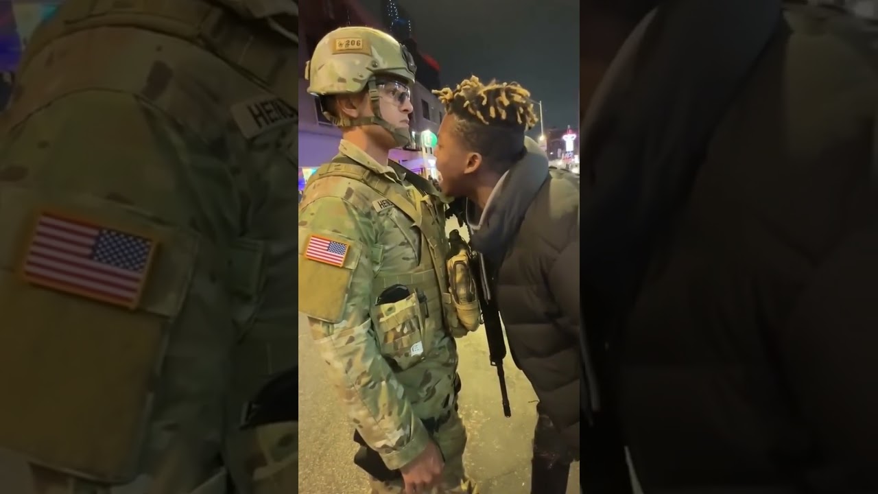 Guard&rsquo;s Patience RUNS OUT! Protester Gets Reality Check! 😱#guard #military #karma #police #protest