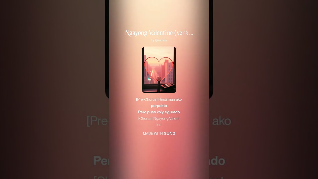 Ngayong Valentine  (OPM neo soul R&B Male ver's 4)