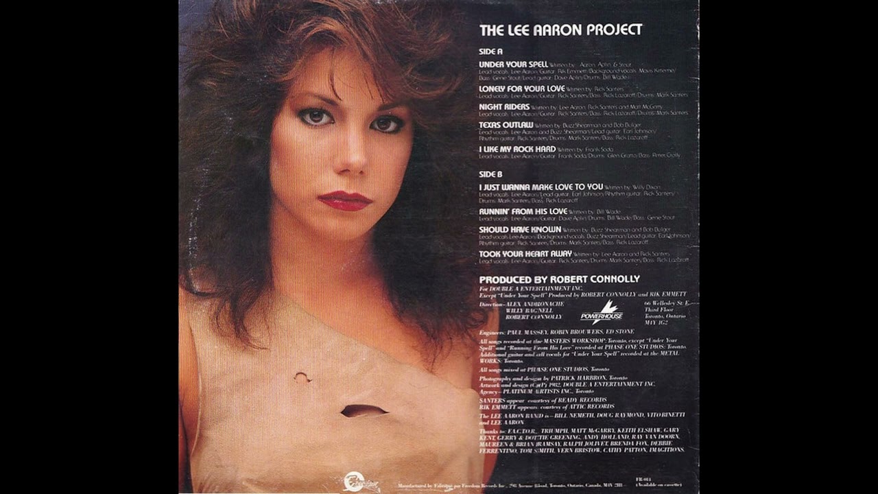 B2  Runnin' From His Love - Lee Aaron – The Lee Aaron Project - Original 1982 Vinyl Album HQ Rip