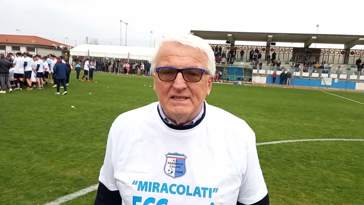 FABBRICO: L'EMOZIONE DEL PRESIDENTE FABRIZIO OLIVA PER IL RITORNO IN ECCELLENZA