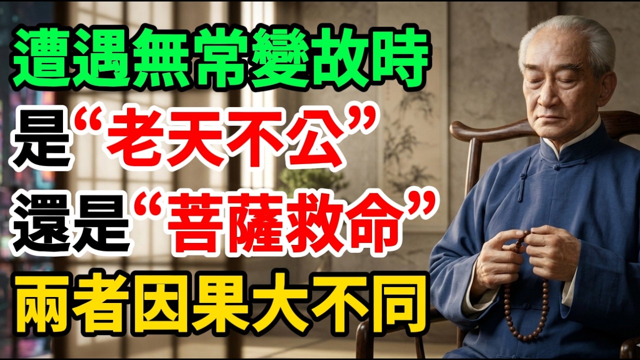 南懷瑾：失去一切反而是福報？「老天爺收走你東西」背後的驚人因果，別再抱怨命運了！#南怀瑾 #佛学 #因果 #佛學 #佛法智慧 #佛教文化 #佛教 #佛家 #佛法 #佛學知識 #修心修行 #南無阿彌陀佛