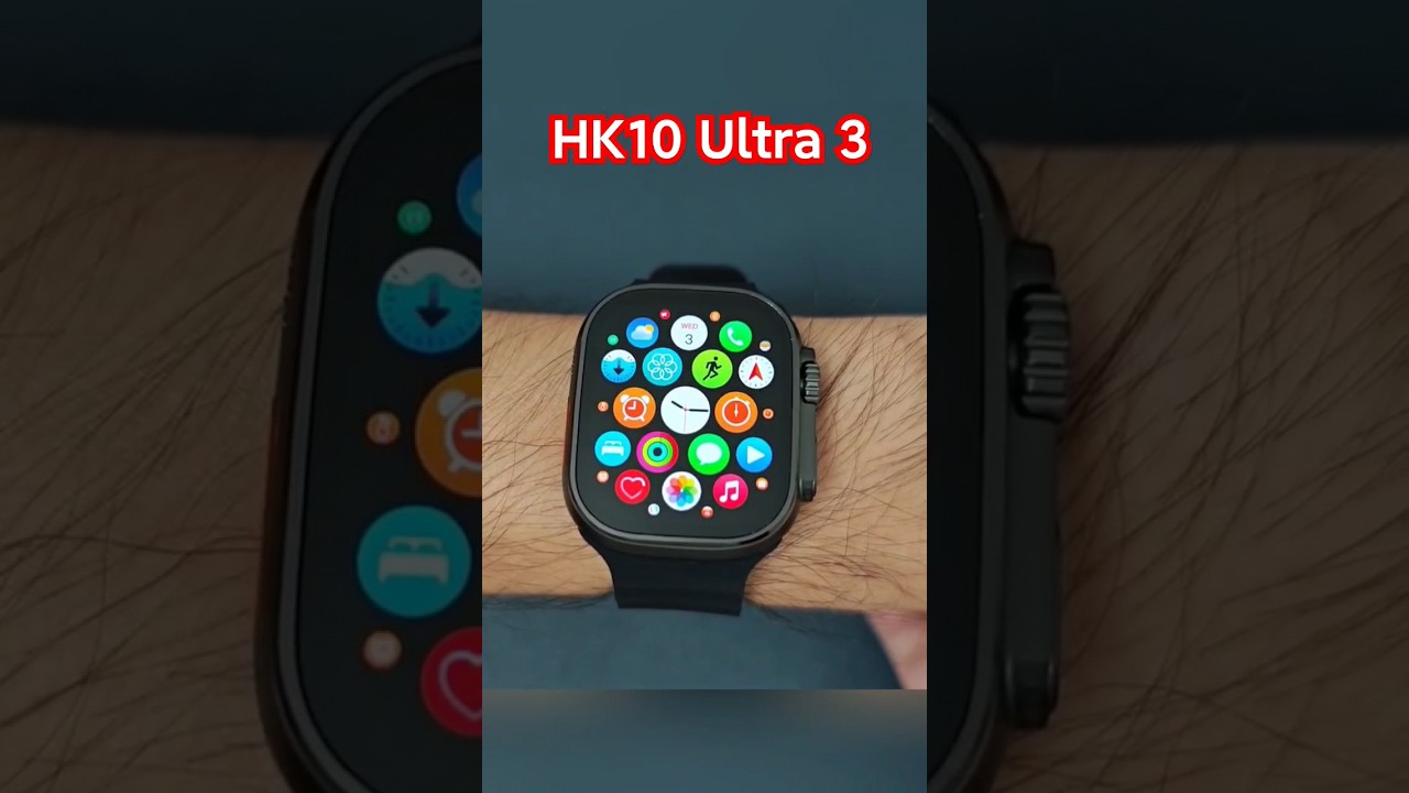 HK10 Ultra 3 Smartwatch Black Color#shorts #short#shortvideo #shortsvideo #shortsfeed #shortsyoutube
