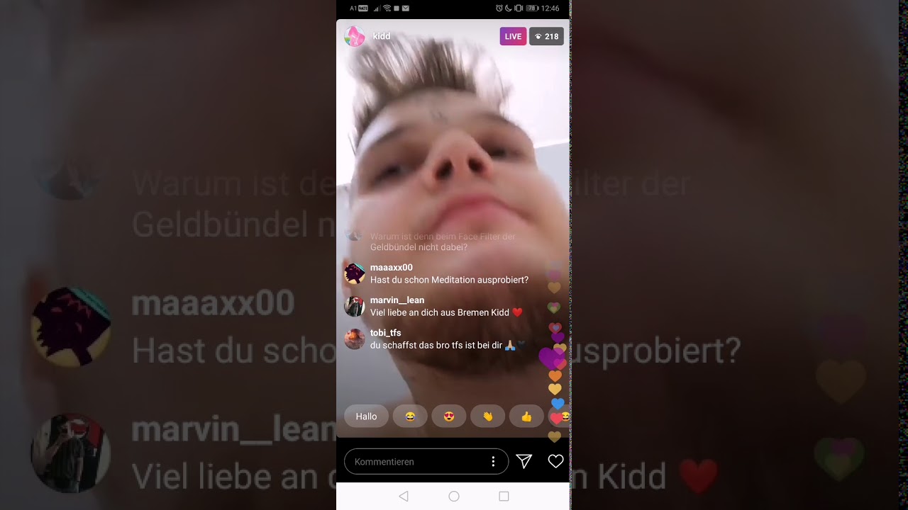 Sierra kidd instagram livestream über : angstörungen, zukünftige Release Songs
