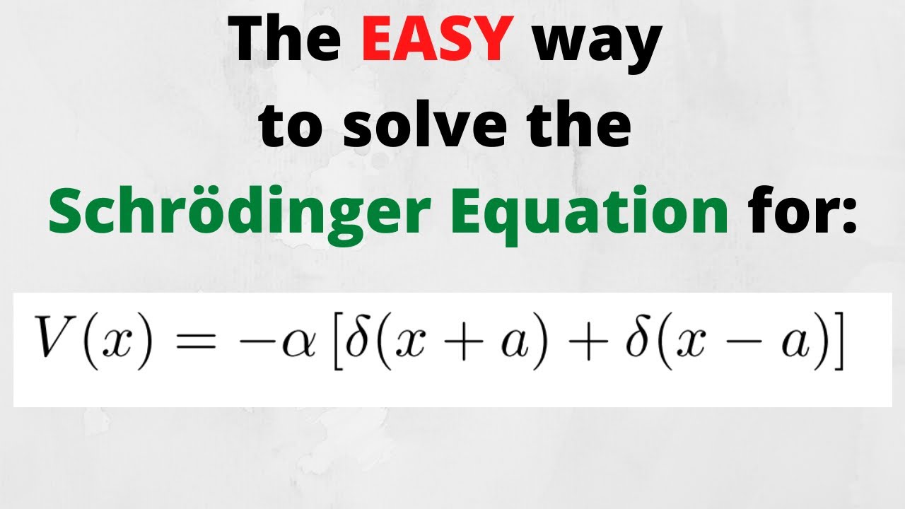 Griffiths QM problem 2.26: Determining bound states of double delta-potential well (using trick)