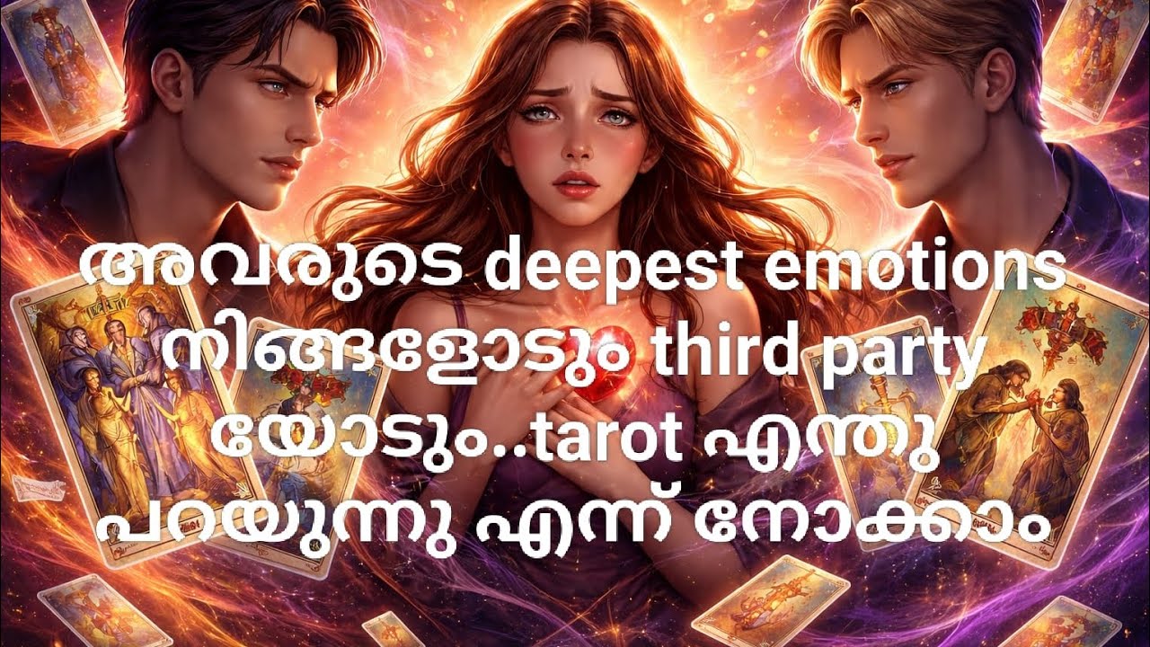 അവരുടെ deepest emotions നിങ്ങളോടും third party യോടും..tarot എന്തു പറയുന്നു എന്ന് നോക്കാം