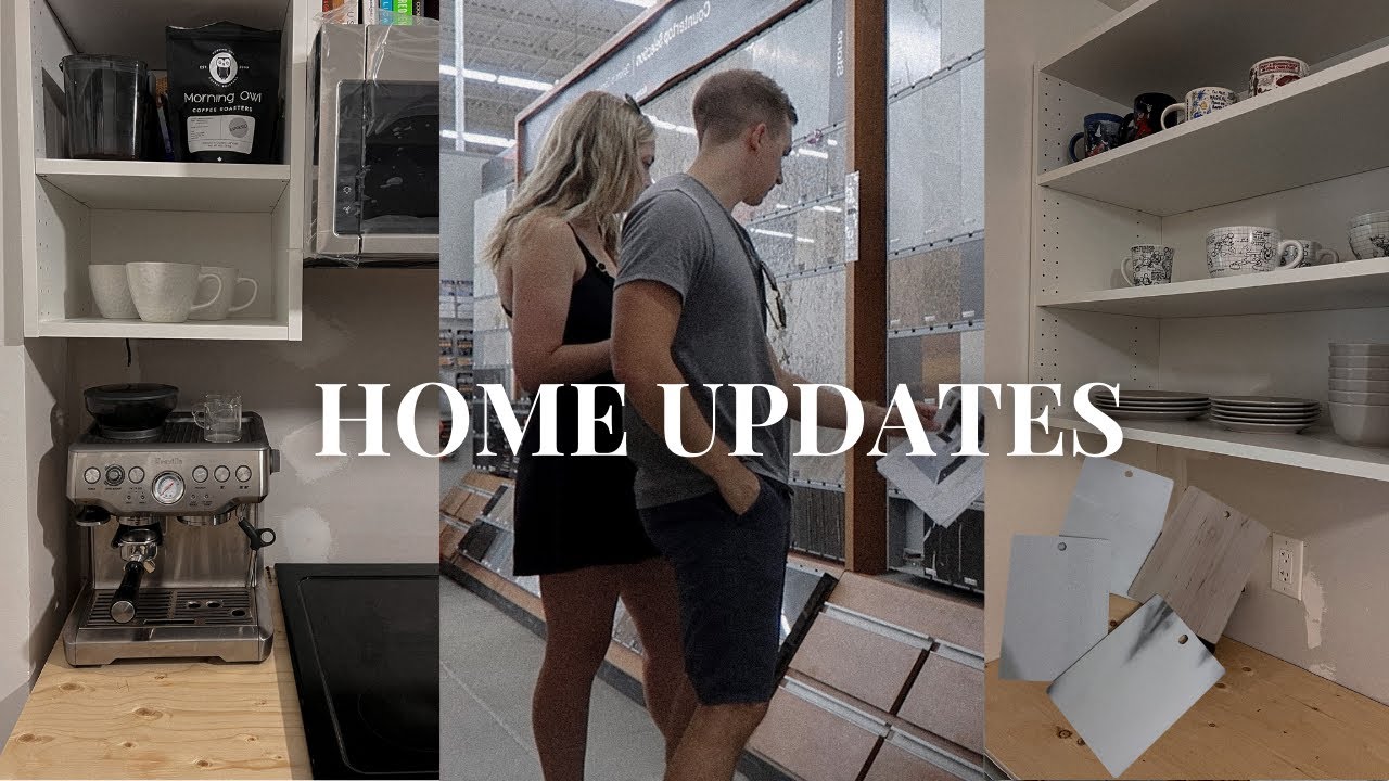 HOME VLOG: sneak peek at the new kitchen, picking countertops & more