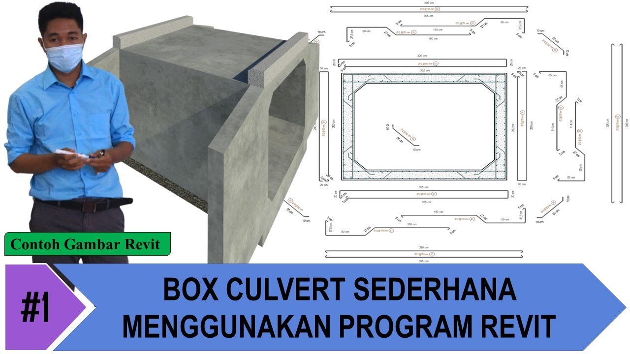 Contoh Gambar Revit #1 Box Culvert Sederhana