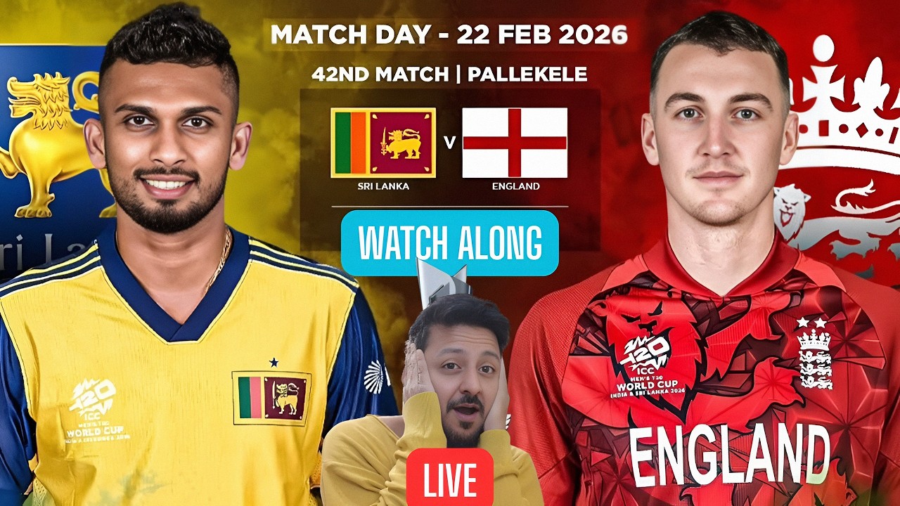 Sri Lanka vs England LIVE 🔴 | Super 8 T20 World Cup 2026 | SL vs ENG Live Watchalong & Reactions