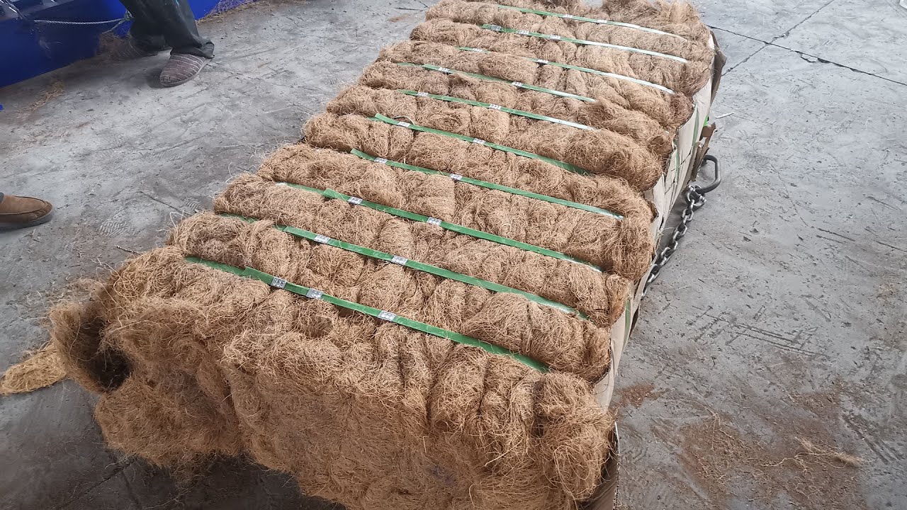High Capacity Coir Fiber Baling Machine Cotton Baler Machine Bailing In Jute Fibre