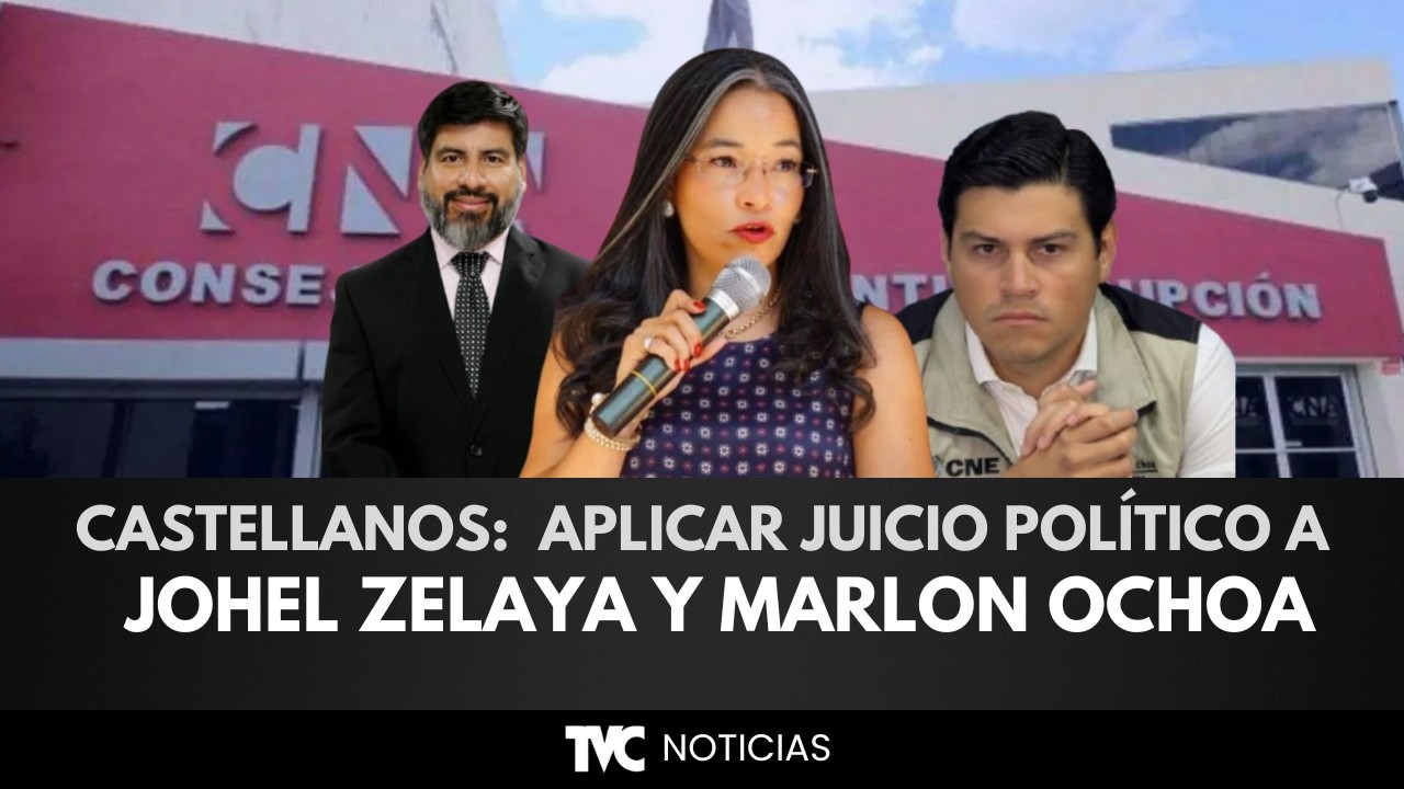 Castellanos: Hay hechos suficientes para aplicar Juicio político a Johel Zelaya Y Marlon Ochoa.