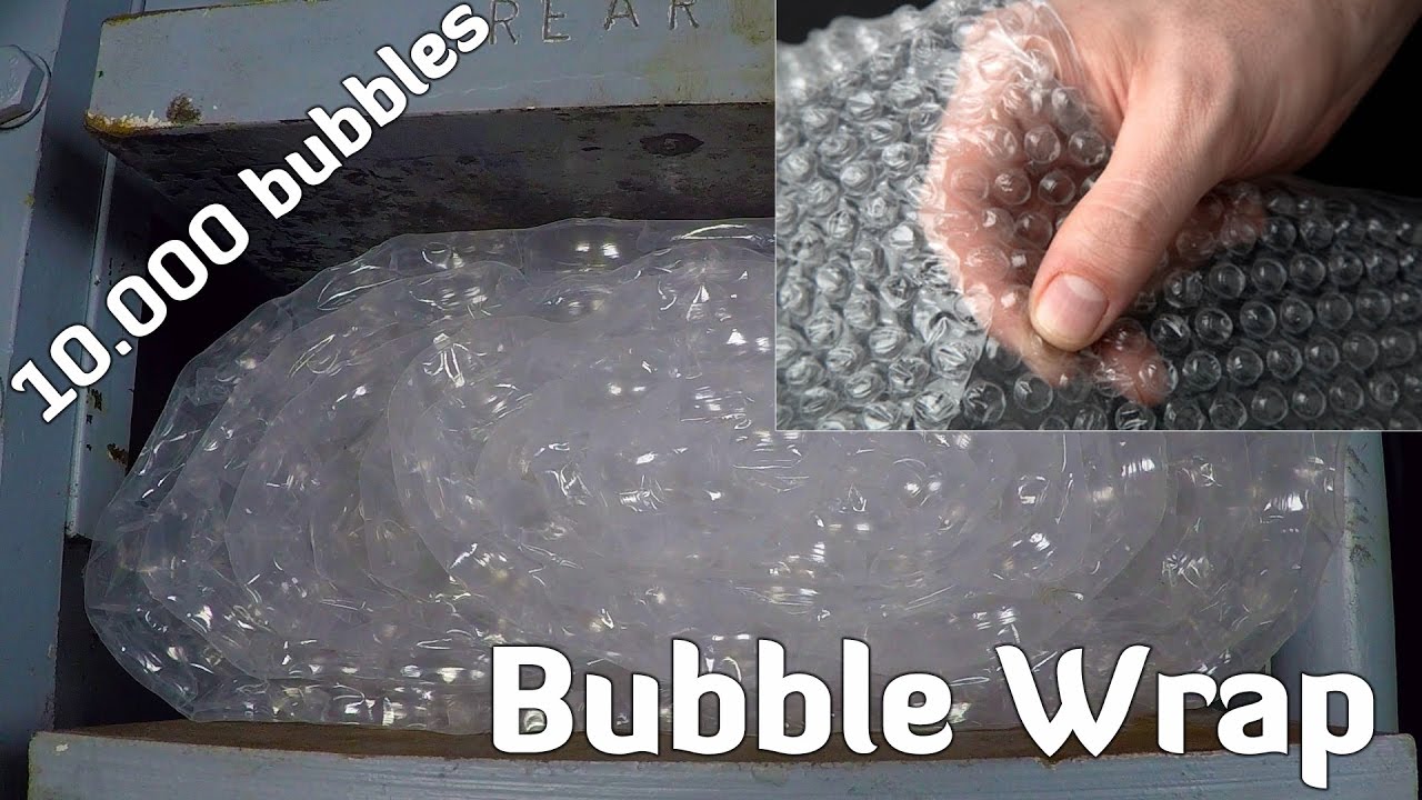 Hydraulic Press vs BUBBLE WRAP
