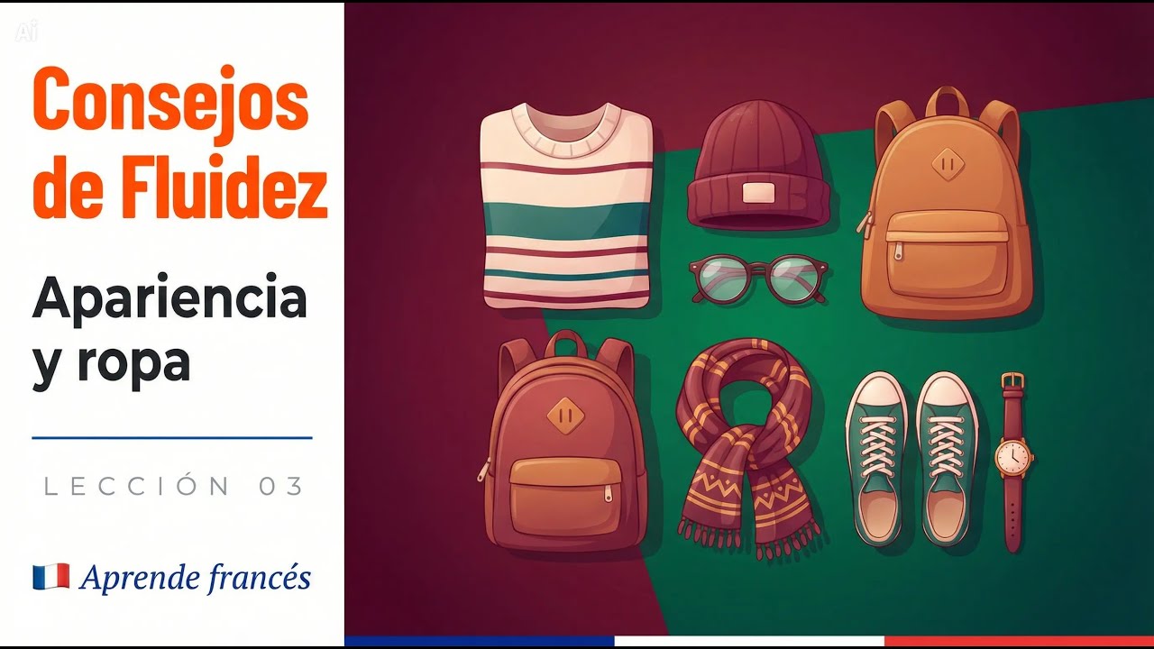 Lección 3: Vocabulario de la apariencia, ropa y accesorios - Aprende francés
