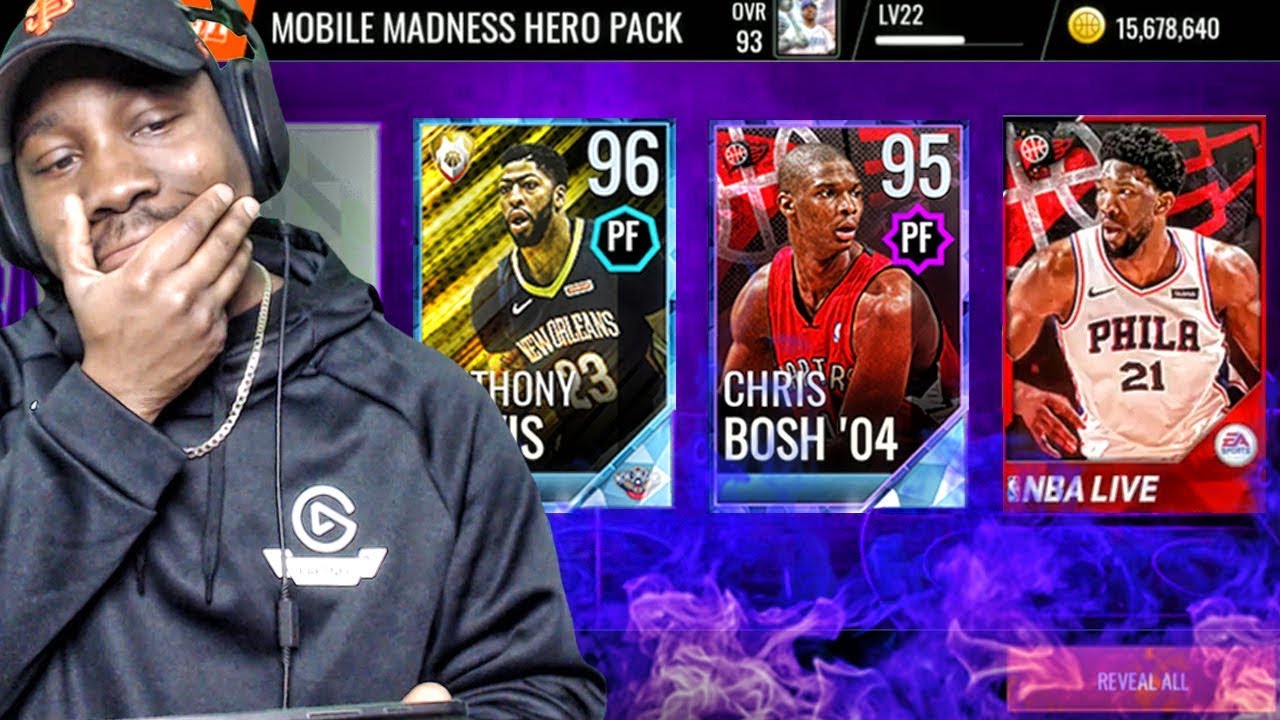 LIMITED EDITION 95 OVR EMBIID & BOSH IN MOBILE MADNESS HERO PACK OPENING! NBA Live Mobile 18 Ep. 41