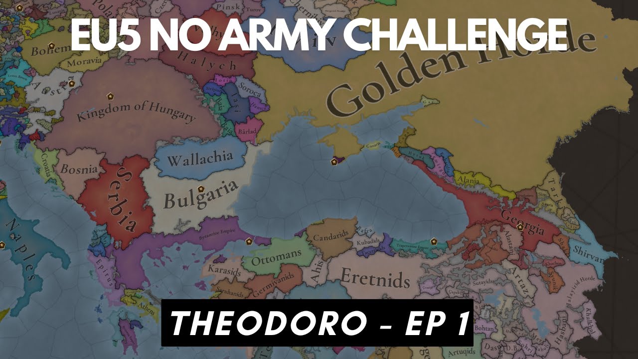EU5 No Army Challenge - Theodoro Ep 1