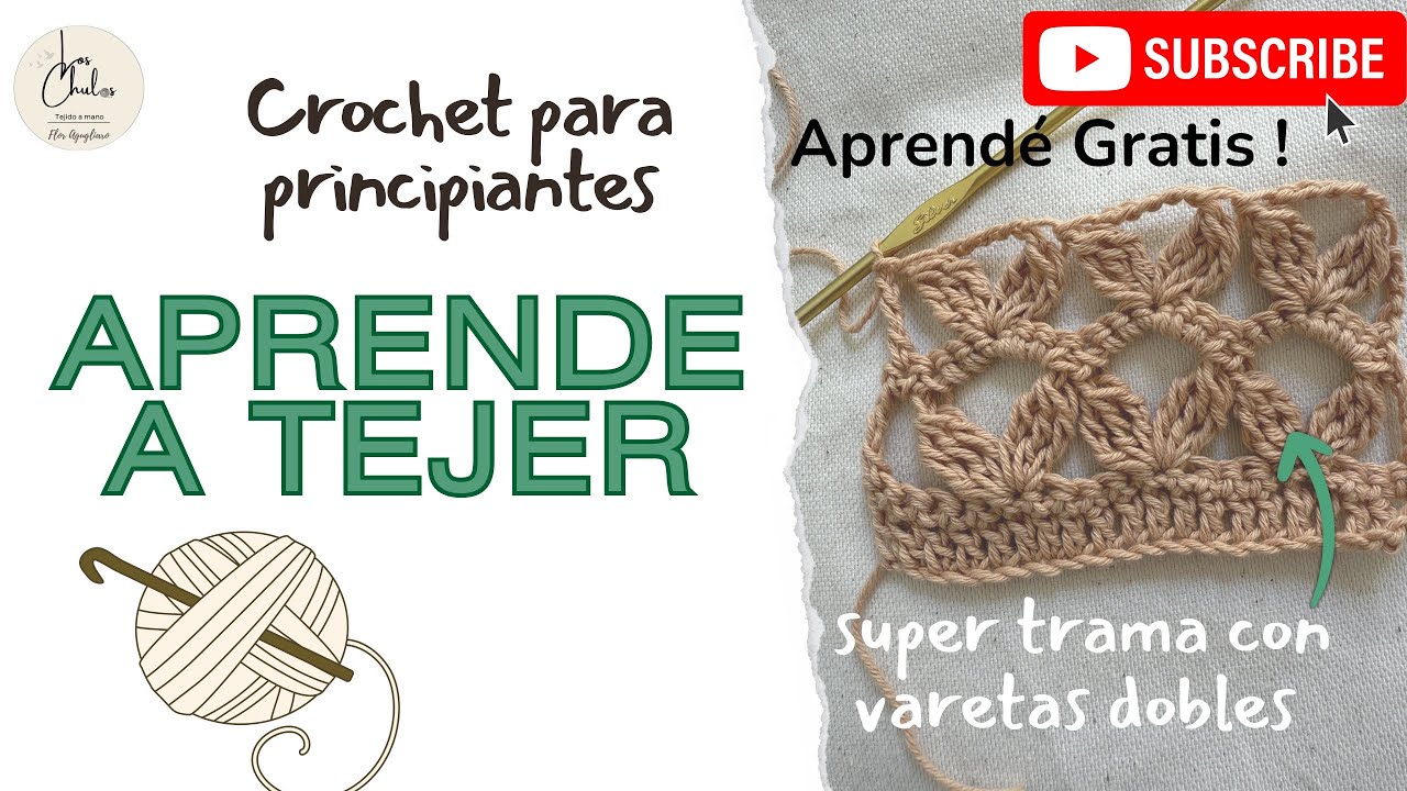 Te enseño paso a paso esta trama con varetas dobles 