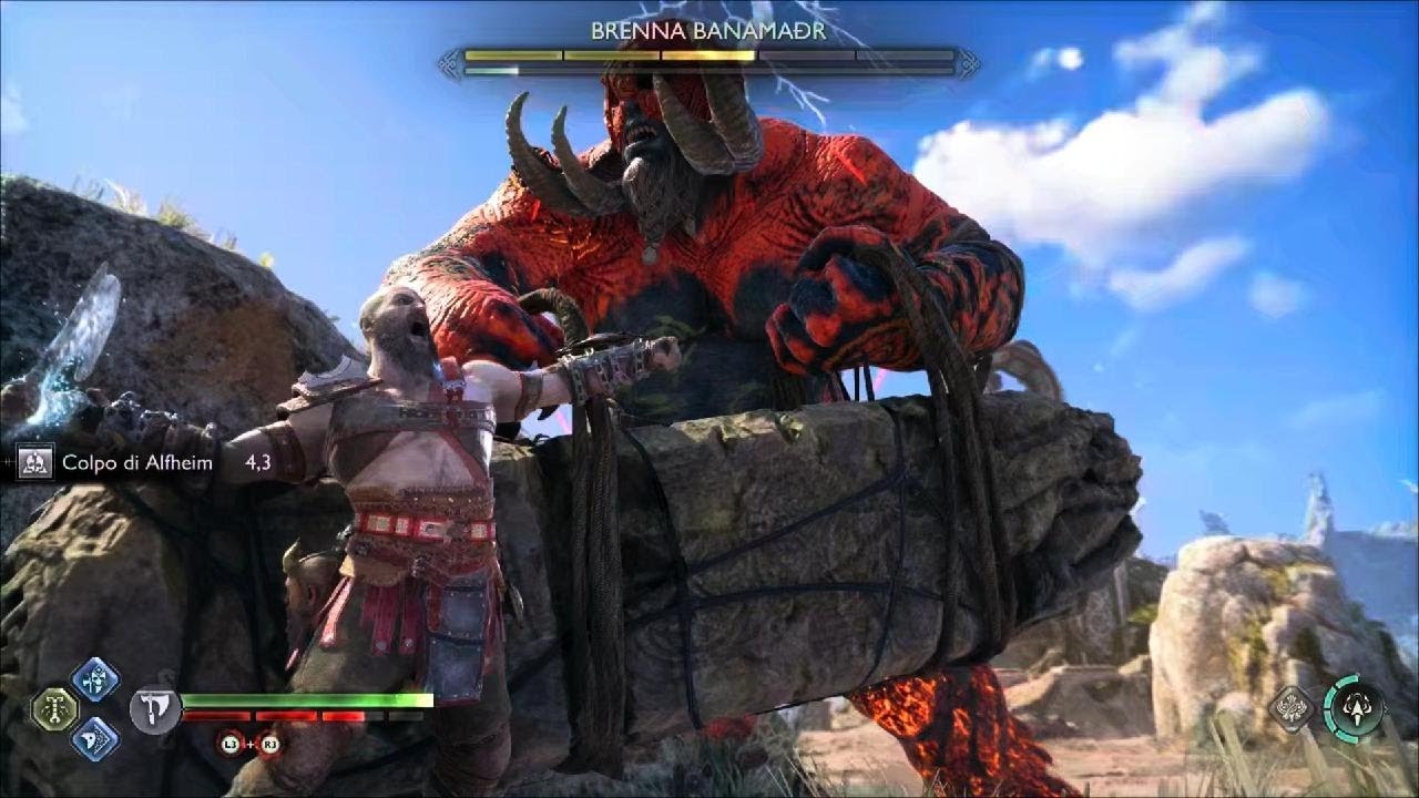 God of war Ragnarok - Kratos Vs Brenna Banamadr Secret Troll (GMGOW)