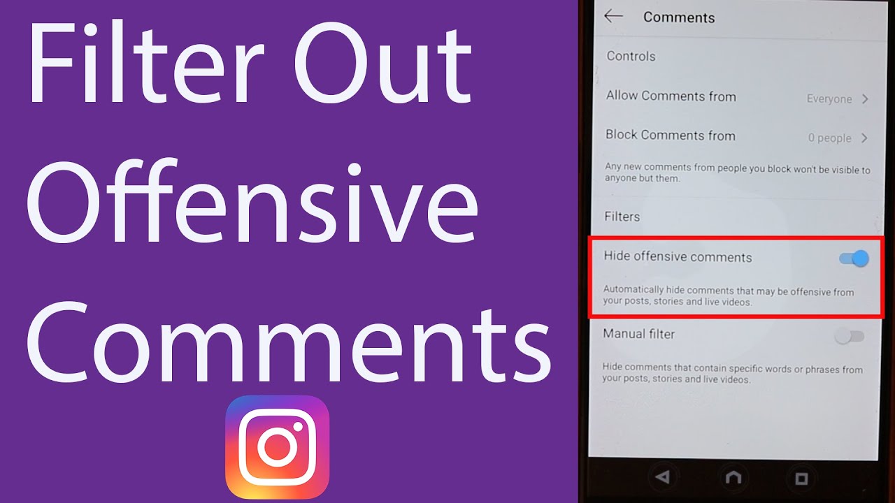 How to Filter Out Offensive Comments on Instagram