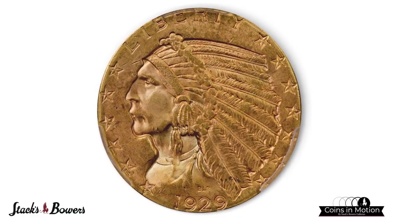 1929 Indian Half Eagle. MS-64 (PCGS).