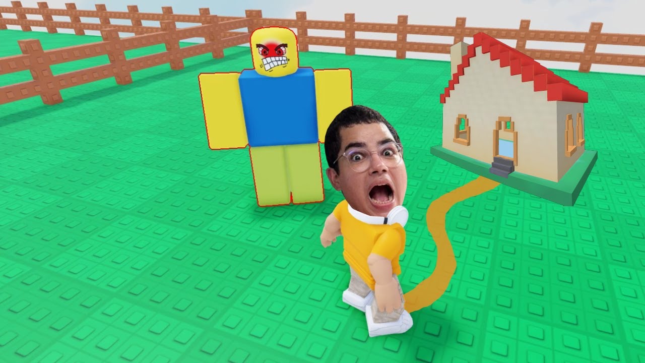 TENTE CHEGAR EM CASA ANTES QUE O BONECO DE BORRACHA ZANGADO PERCEBA! (ROBLOX - GUIDE THE BACONS)