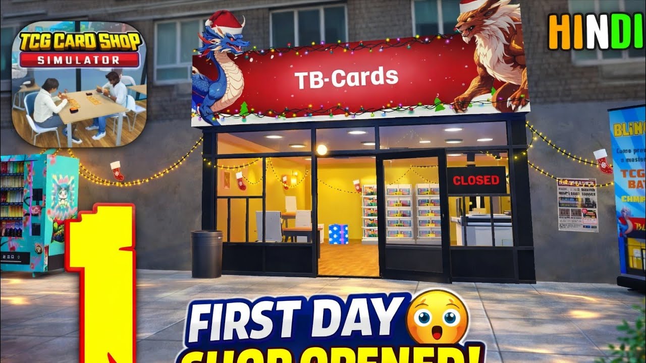 First Day as a TCG Shop Owner 😍 | Trading Card Game Simulator Hindi