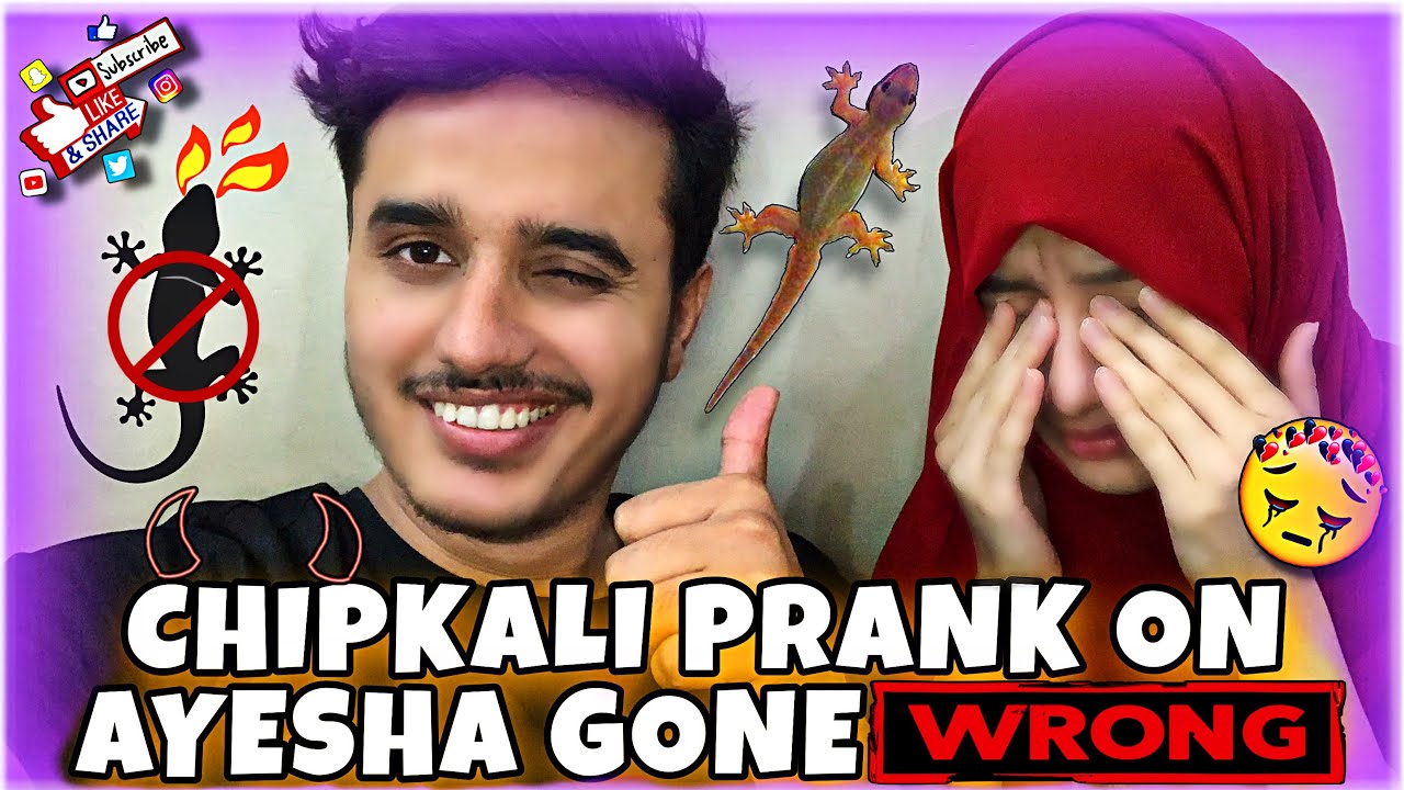 Chipkali Prank On Ayesha Gone Wrong😨Ayesha Rony Lagi😭 || AYESHA UMAIR ||