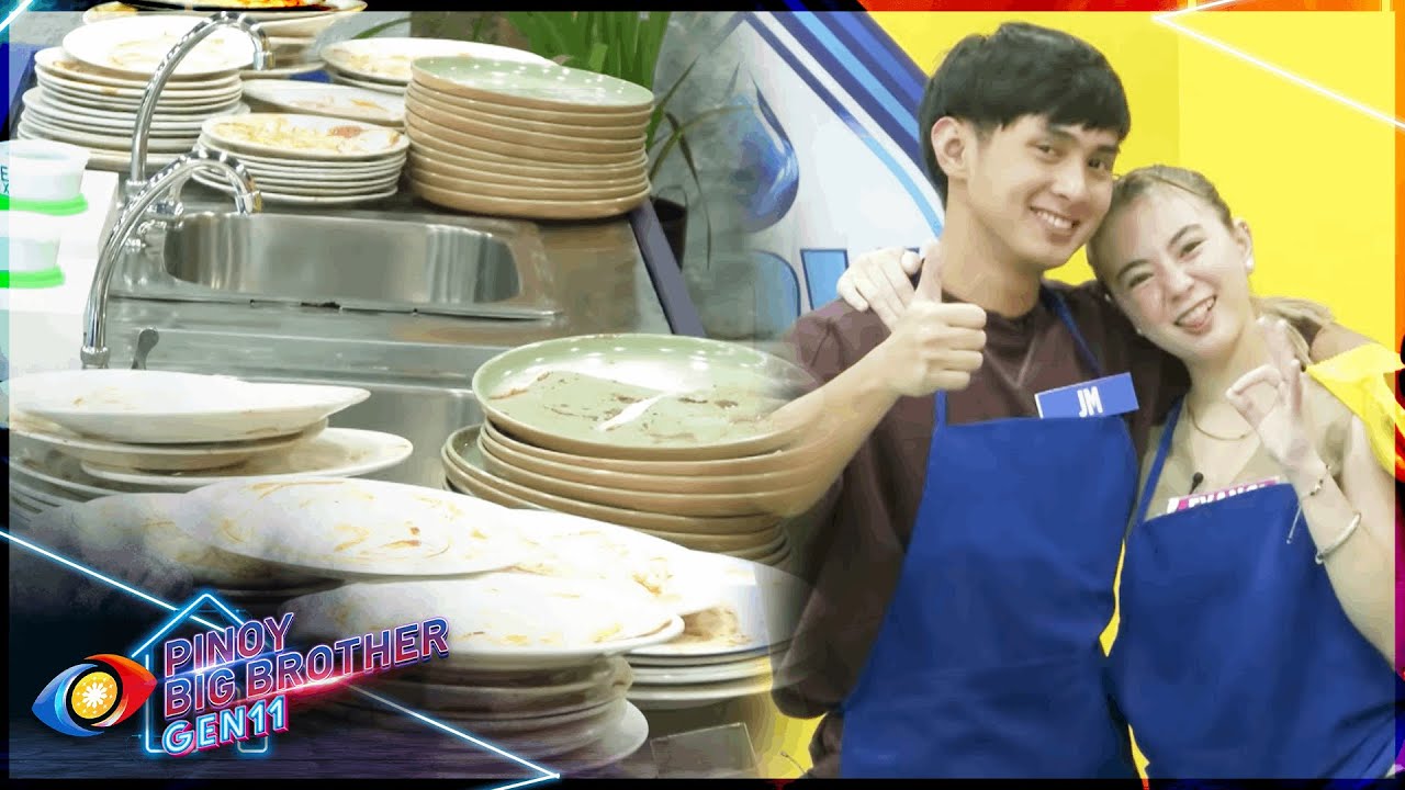 Oh Naur, ang daming hugasin!!!! 😭😭 Maggawa nga kaya nila JM at Fyang ang hamon ni Kuya? 🤔✨