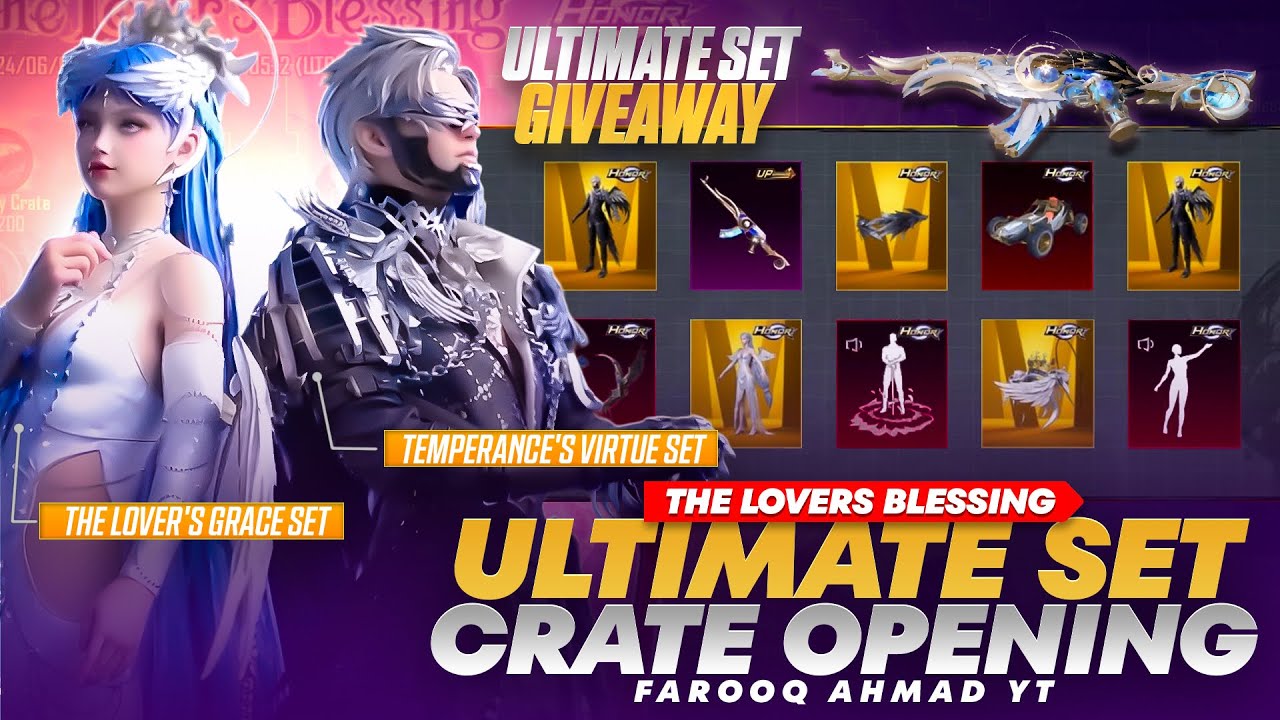 The Lover's Blessing Ultimate Crate Opening | Ultimate Set Giveaway | 🔥 PUBG MOBILE 🔥