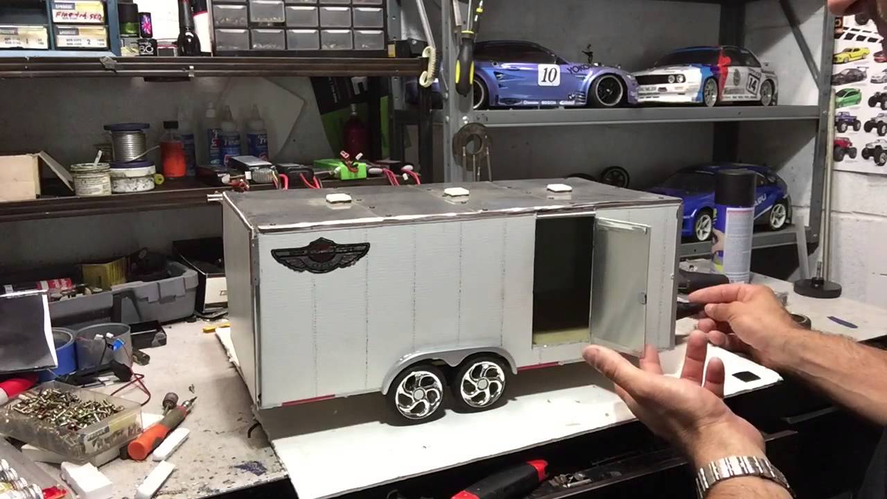 Rc custom cargo trailer review with Teofil k