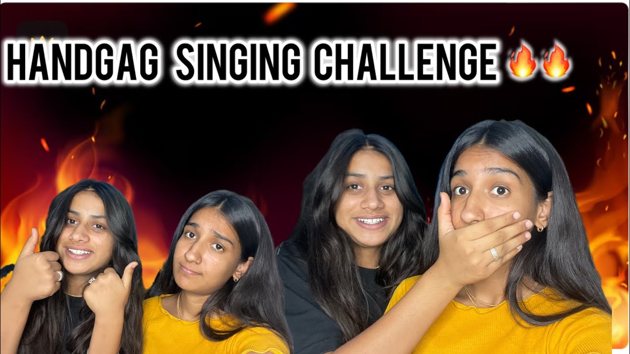 handgag singing challenge 😆😂🙆🏻‍♀️#dailychallange #challenge #comedy#funny