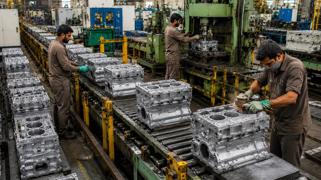 How Engine Blocks Are Made in a 71-Year-Old Pakistani Factory 
