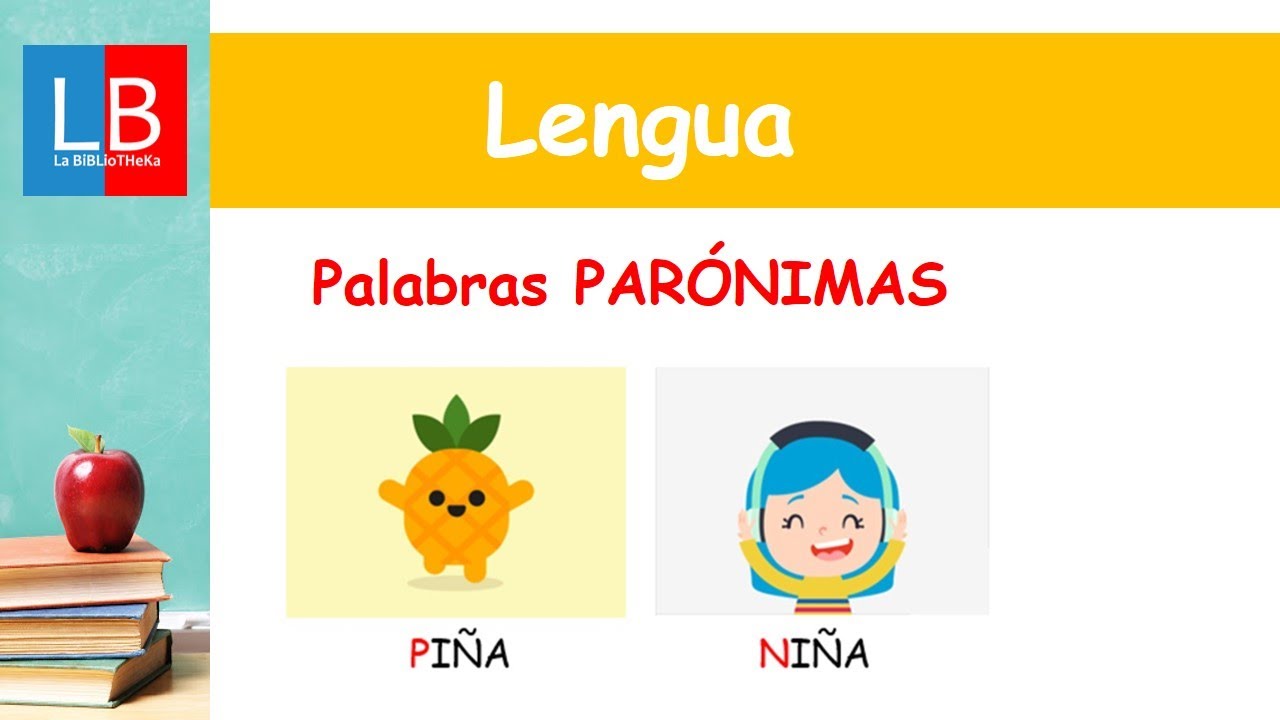 Palabras PARÓNIMAS ✔👩‍🏫 PRIMARIA