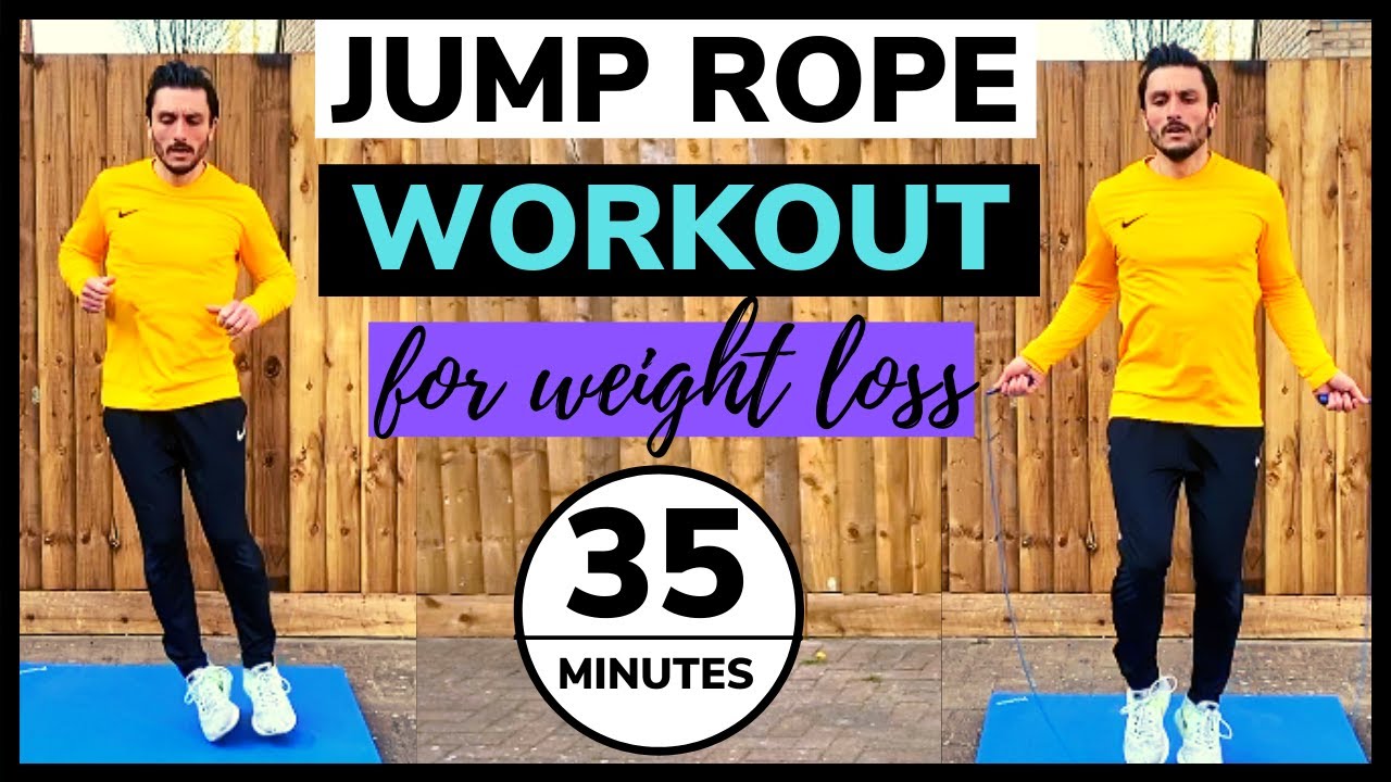 HIIT Jump Rope Workout For Weight Loss - 35 MINUTE Skipping Workout