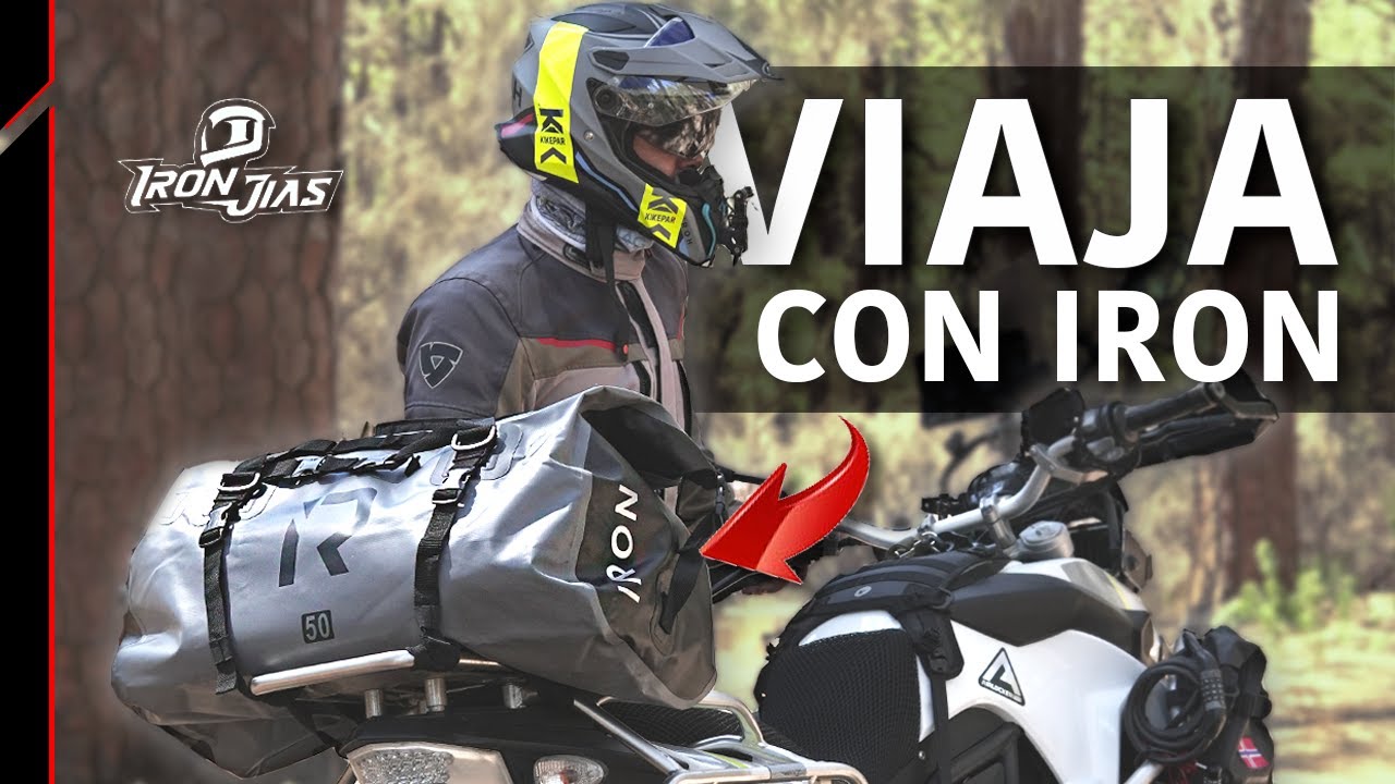 BOLSA IMPERMEABLE de EQUIPAJE y Almacenamiento para Motocicletas | IRON JIAS. Moto Maleta multimarca